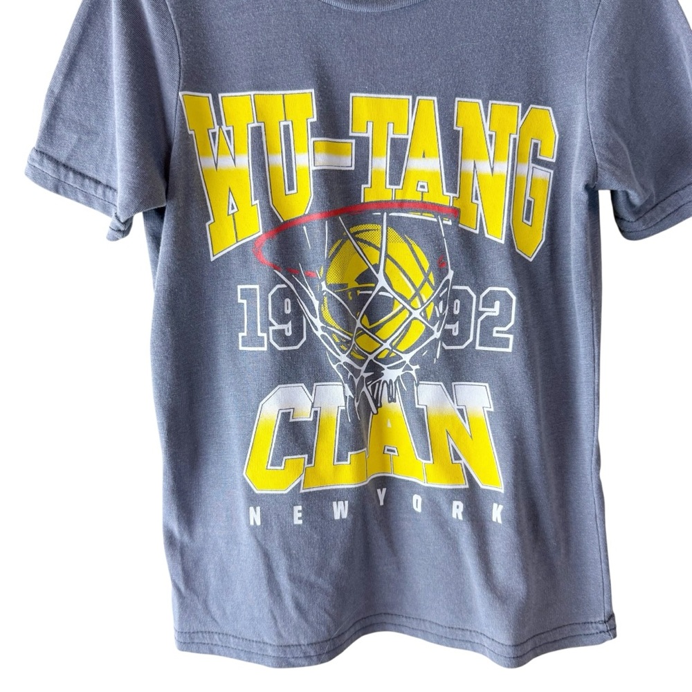 Wu-Tang Clan Kids Logo T-Shirt Gray Sz 4/5 - Picture 2 of 4
